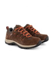 TRAVELIN' Skórzane buty turystyczne "Nyborg" w kolorze brązowym rozmiar: 39. Brązowe trekkingi Travelin', z materiału, outdoorowe. Za 303.78 zł.