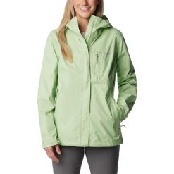 Kurtka przeciwdeszczowa damska Columbia Pouring Adventure II Jacket z kapturem. Zielone kurtki sportowe Columbia, xs, bez wzorów, z kapturem, trekkingowe. Za 259.00 zł.