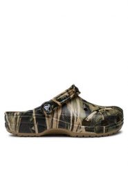 Crocs Klapki Classic Realtree 12132 Zielony. Zielone klapki Crocs, bez wzorów, z tworzywa sztucznego, bez obcasa. Za 159.99 zł.
