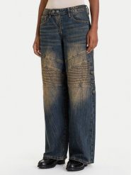 Guess Jeansy W5BA2J D4XYG Granatowy Regular Fit. Niebieskie jeansy Guess, z aplikacjami. Za 559.99 zł.
