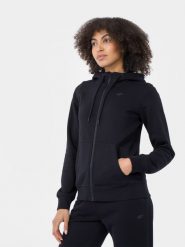 4F Bluza dresowa rozpinana z kapturem damska S. Niebieskie bluzy 4f, s, bez wzorów, z dresówki, z kapturem. W wyprzedaży za 79.99 zł.
