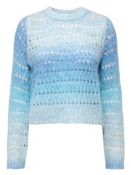 ONLY Sweter w kolorze błękitnym rozmiar: L. Niebieskie swetry Only, l, bez wzorów, ze splotem, bez ramiączek. Za 66.00 zł.