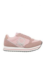 Benetton Sneakersy w kolorze jasnoróżowym rozmiar: 37. Różowe trampki Benetton, bez wzorów, bez zapięcia. Za 153.71 zł.