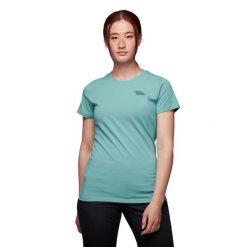Koszulka turystyczna damska Black Diamond Desert To Mountain T-shirt. Zielone t-shirty Black Diamond, l, bez wzorów, bez kołnierzyka, bez ramiączek. Za 114.99 zł.