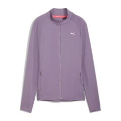 Bluza do biegania damska PUMA Run For Her Ribbed Full Zip. Fioletowe bluzy Puma, xs, bez wzorów, bez kaptura. Za 294.50 zł.