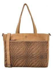 HIDE & STITCHES Skórzana torebka w kolorze jasnobrązowym - 35 x 24 x 10 cm rozmiar: onesize. Brązowe torby na ramię HIDE & STITCHES, bez wzorów, z materiału, na ramię, bez dodatków. Za 382.99 zł.