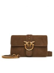 PINKO Torebka Love One Classic Slouchy Fl PE 25 PLTT 104524 A2CC Khaki. Brązowe torebki klasyczne Pinko, bez wzorów, ze skóry, bez dodatków. Za 1,189.00 zł.