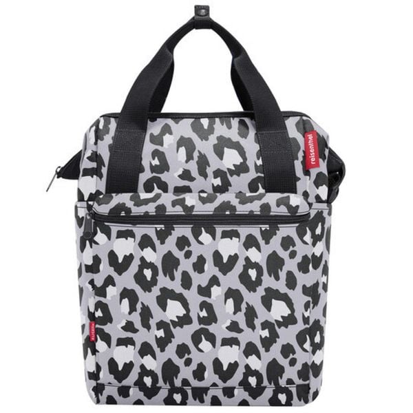 Torba na bagażnik ROOMY GT, czarny leo. Szare torby na ramię KLICKFIX, bez wzorów, biznesowe, na ramię, duże, bez dodatków. Za 468.95 zł.