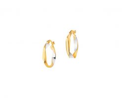Złote kolczyki - koła, 21 mm. Żółte kolczyki Apart, złote. Za 1,139.00 zł.