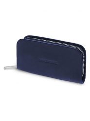 Moleskine Skórzane etui "Classic" w kolorze granatowym na klucze - 7 x 13 x 2 cm rozmiar: onesize. Niebieskie portfele Moleskine, bez wzorów, z materiału. Za 70.41 zł.