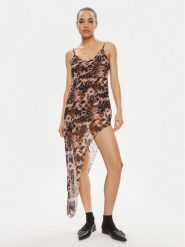 One Teaspoon Sukienka letnia Goldie 26320 Brązowy Slim Fit. Brązowe sukienki One Teaspoon, na lato, s, bez wzorów, z syntetyku, bez kołnierzyka, bez ramiączek. Za 349.99 zł.
