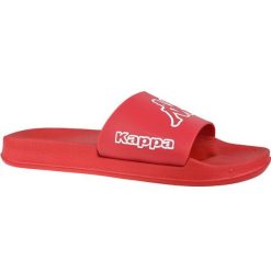Klapki basenowe Kappa Krus. Czerwone klapki Kappa, bez wzorów, bez obcasa. W wyprzedaży za 58.00 zł.