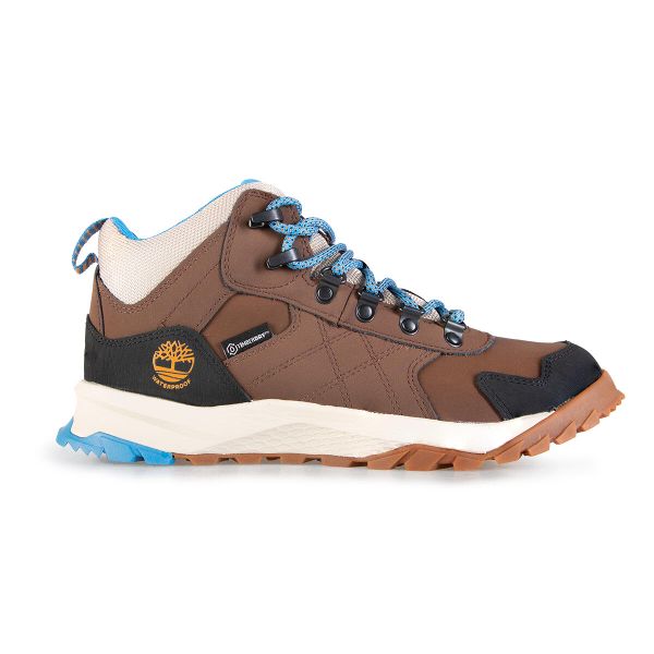 Buty trekkingowe Damskie Timberland Lincoln Peak Mid naturalna skóra. Brązowe obuwie sportowe Timberland, ze skóry, trekkingowe. Za 649.99 zł.
