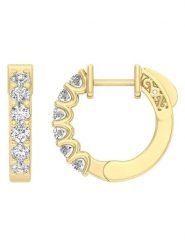 Diamonds lab grown Złote kolczyki-kreole z diamentami rozmiar: onesize. Żółte kolczyki Diamonds lab grown, z diamentem, złote. Za 6,298.99 zł.