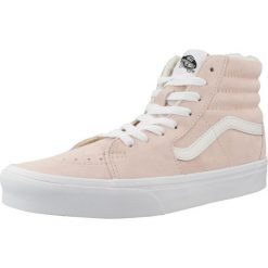Tenisówki Vans Model Sk8-hi Kolor Rose. Czerwone trampki Vans, bez wzorów, ze skóry, bez zapięcia. Za 318.99 zł.