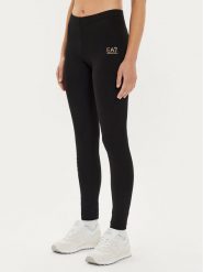 EA7 Emporio Armani Legginsy 8NTP63 TJ01Z 0210 Czarny Slim Fit. Czarne legginsy EA7 Emporio Armani, xxl, bez wzorów, z bawełny. Za 169.99 zł.