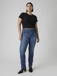 Levi's Dżinsy "724" - Slim fit - w kolorze niebieskim rozmiar: W31/L32. Niebieskie jeansy Levi's®, l, z aplikacjami, z podwyższonym stanem. Za 214.95 zł.