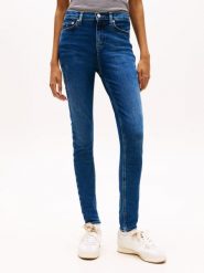 Tommy Jeans Dżinsy skinny - Nora Kobiety Bawełna niebieski jednolity, 29-32. Niebieskie jeansy Tommy Jeans, s, bez wzorów. Za 449.95 zł.