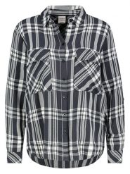 Urban Surface Bluzka w kolorze biało-antracytowym rozmiar: XS. Czarne bluzki Urban Surface, xs, bez wzorów, z wiskozy, bez kołnierzyka, bez ramiączek. Za 43.37 zł.