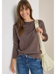 Cecil Sweter w kolorze brązowym rozmiar: S. Brązowe swetry Cecil, s, bez wzorów, bez ramiączek. Za 152.62 zł.