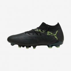 Buty piłkarskie Puma Future 8 Match FG/AG. Czarne topy Puma, bez wzorów, z materiału, bez kołnierzyka, bez ramiączek. Za 259.99 zł.