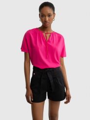 BIG STAR Bluzka w kolorze różowym rozmiar: 3XL. Różowe bluzki Big Star, xl, bez wzorów, z wiskozy, retro, bez kołnierzyka, bez ramiączek. Za 82.99 zł.