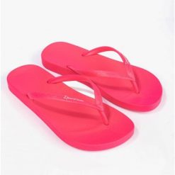 Japonki plażowe damskie Ipanema Anatomic Colors Fem. Czerwone klapki Ipanema, bez wzorów, bez obcasa. Za 53.90 zł.