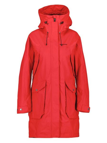 Didriksons Parka "Thelma" w kolorze czerwonym rozmiar: 36. Czerwone parki Didriksons, bez kaptura. Za 546.48 zł.