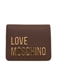 LOVE MOSCHINO Mały Portfel Damski JC5612PP1NKD0301 Brązowy. Brązowe portfele Love Moschino, bez wzorów, ze skóry. Za 399.99 zł.