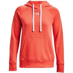 Bluza Z Kapturem Damska Polar Rival HB. Brązowe bluzy Under Armour, bez wzorów, z polaru, z kapturem. Za 325.99 zł.
