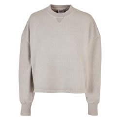 Damski gruby frotte crew neck jumper Urban Classics GT. Szare swetry Urban Classics, na zimę, bez wzorów, bez ramiączek. Za 267.50 zł.