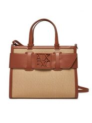 Armani Exchange Torebka XW000920 AF13673 U6164 Beżowy. Brązowe torebki klasyczne Armani Exchange, bez wzorów, z materiału, bez dodatków. Za 799.99 zł.