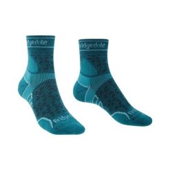 BRIDGEDALE Skarpety damskie LIGHTWEIGHT T2 MERINO SPORT 3/4 teal-S. Niebieskie skarpety Bridgedale, bez wzorów, z elastanu. Za 61.84 zł.
