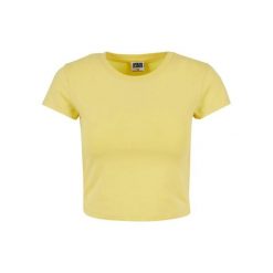 Koszulka Damska Z Elastycznego Dżerseju. Brązowe bluzki Urban Classics, xl, bez wzorów, z dżerseju, sportowe, bez kołnierzyka, bez ramiączek. Za 55.99 zł.