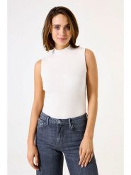 Garcia Bezrękawnik w kolorze kremowym rozmiar: XS. Brązowe swetry Garcia, xs, bez wzorów, bez ramiączek. Za 104.99 zł.