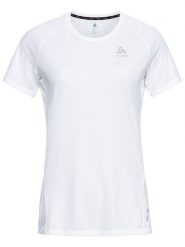 Odlo Koszulka sportowa "Essential Chill-Tec" w kolorze białym rozmiar: M. Białe koszulki sportowe Odlo, bez wzorów, z materiału, bez ramiączek, outdoorowe. Za 112.45 zł.