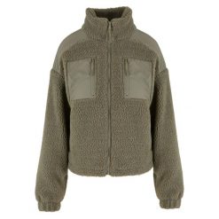 Damska Bluza Polarowa Sherpa. Zielone bluzy Urban Classics, xl, bez wzorów, z polaru, bez kaptura. Za 211.99 zł.