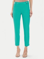 Morgan Spodnie materiałowe 241-PELIX.F Turkusowy Slim Fit. Niebieskie spodnie materiałowe Morgan, bez wzorów, z materiału. Za 369.99 zł.