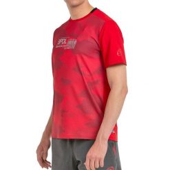 Bullpadel Esgos T-shirt. Czerwone t-shirty bullpadel, bez wzorów, bez kołnierzyka, bez ramiączek. W wyprzedaży za 159.25 zł.