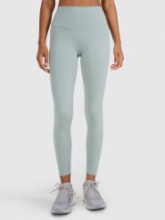 4F Legginsy sportowe w kolorze zielonym rozmiar: XL. Zielone legginsy 4f, xl, bez wzorów, z materiału, z podwyższonym stanem. Za 78.95 zł.
