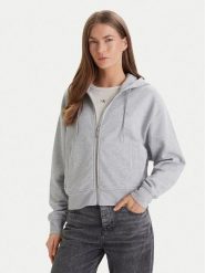 Calvin Klein Jeans Bluza Monogram LV047F208G Szary Relaxed Fit. Szare bluzy Calvin Klein Jeans, xs, bez wzorów, z bawełny, bez kaptura. Za 449.99 zł.