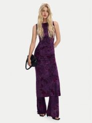 Desigual Sukienka koktajlowa Alina 25WWVK33 Fioletowy Slim Fit. Fioletowe sukienki Desigual, xl, bez wzorów, z syntetyku, wizytowe, bez kołnierzyka, bez ramiączek. Za 539.99 zł.
