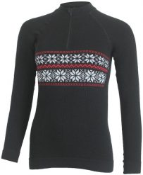 Damska bluza merino WIGI. Czarne bluzy LASTING, xl, bez wzorów, z dzianiny, bez kaptura. Za 519.00 zł.