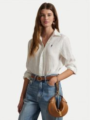 Polo Ralph Lauren Koszula 211970730001 Biały Classic Fit. Białe koszule Polo Ralph Lauren, xl, bez wzorów, ze lnu, bez kołnierzyka, bez ramiączek. Za 759.99 zł.