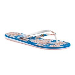 Japonki plażowe damskie ROXY Portofino III. Niebieskie klapki Roxy, bez wzorów, bez obcasa. Za 56.99 zł.