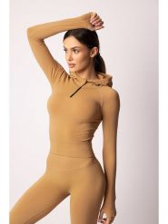 Spaio Bluza sportowa "Adapt" w kolorze jasnobrązowym rozmiar: M. Brązowe bluzy Spaio, m, bez wzorów, z materiału, bez kaptura. Za 208.99 zł.
