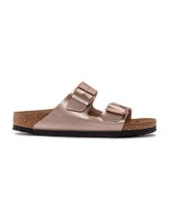 Sandały BIRKENSTOCK Arizona BF. Żółte sandały Birkenstock, bez wzorów, ze skóry, bez obcasa, bez zapięcia. Za 391.40 zł.