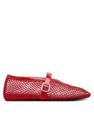 Badura Baleriny MIMOSA-SLT-24067P-52 Czerwony. Czerwone baleriny Badura, bez wzorów, z materiału, bez obcasa. Za 229.99 zł.
