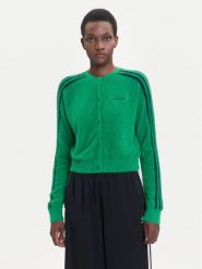 Adidas Kardigan Fluffy JW5177 Zielony Regular Fit. Zielone kardigany Adidas, xl, bez wzorów, z syntetyku. Za 369.99 zł.