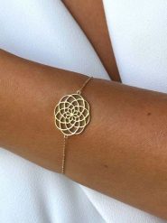 DI GIORGIO Pozłacana bransoletka z elementem ozdobnym rozmiar: onesize. Żółte bransoletki DI GIORGIO, pozłacane. Za 126.45 zł.